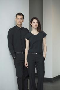 Henbury topp med veckad krage för kvinnor