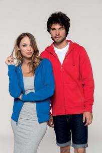 Luvtröja med  draglås i full längd