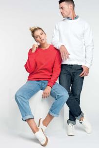 Sweatshirt med rund hals