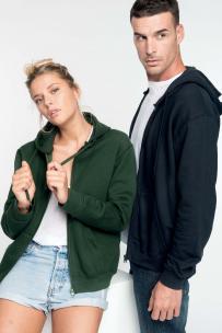 Luvtröja med fullängdsdragkedja