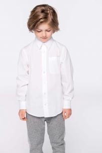 Långärmad poplinskjorta - barn