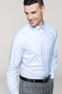 Lättskött långärmad oxfordskjorta - herr