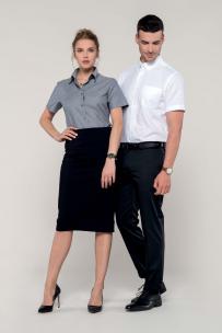 Lättskött kortärmad oxfordskjorta - herr