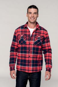 Kariban Överskjorta rutig med sherpa