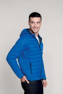 Lättviktsdunjacka med huva - herr