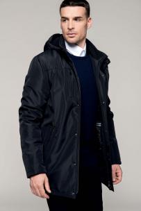 Parkas med avtagbar huva