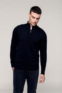 Jumper med 1/4-delsblixtlås - herr
