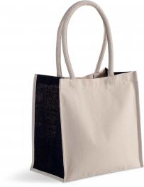 Bomull/jute bärkasse - 17 l