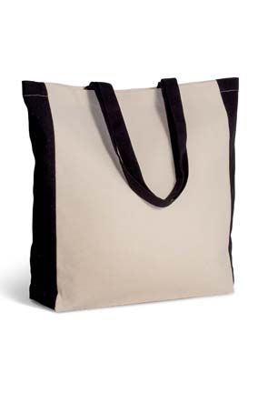 Tvåfärgad bärkasse