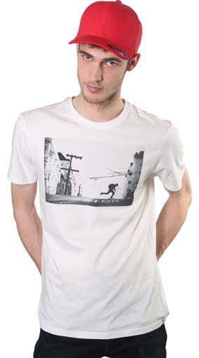 Flexfit®-keps i borstad bomull - med sex paneler