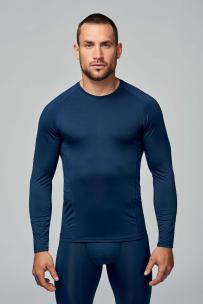 Långärmad tajt ”snabbtorkande” t-shirt