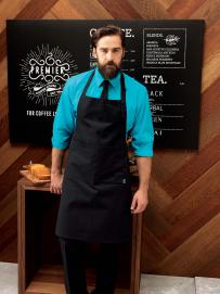 Rättvisemärkt förkläde med ficka§