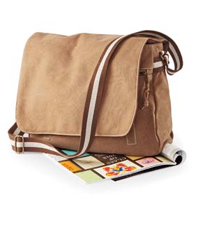 Vintage kanvasbudväska