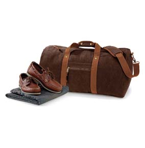 Resbag av kanvas i vintagestil