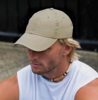 Tvättad bomullskeps i fint linne med sandwichskärm