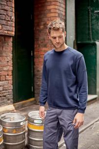 Kraftig tröja med rund hals