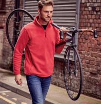 Friluftsfleece med 1/4-delsdragkedja