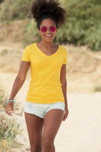 Valueweight - v-ringad t-shirt med dampassform (61-398-0)