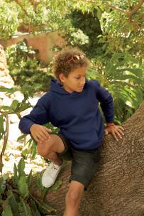 Klassisk sweatshirt med huva (62-043-0) - barn