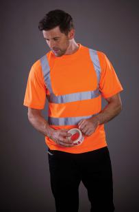 Kortärmad t-shirt med hög synlighet