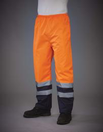 Vattentät överbyxa med hög synlighet
